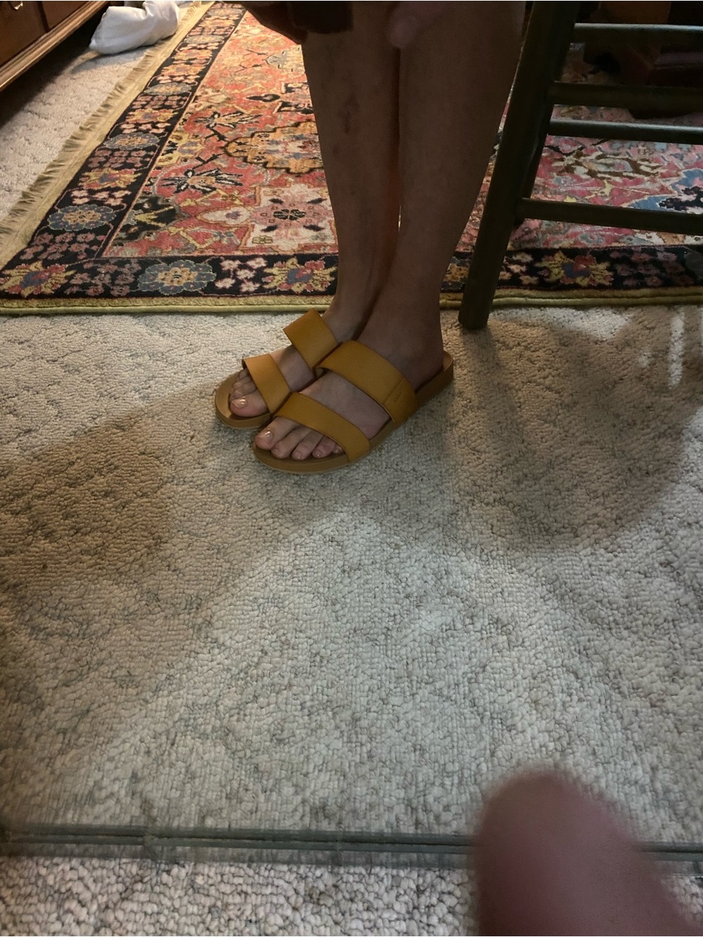 Reef Women's Tan Double-Strap Slide Sandals